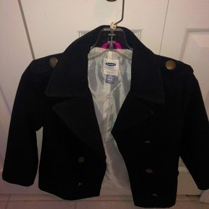 Old navy black pea coat